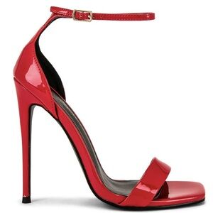 La Femme Red Stiletto heels, like New.